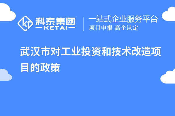 武漢市對工業(yè)投資和<a href=http://www.xinshancheng.cn/fuwu/jishugaizao.html target=_blank class=infotextkey>技術改造</a>項目的政策