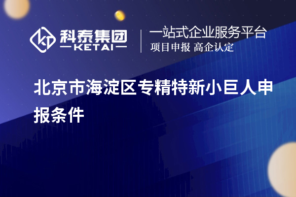 北京市海淀區(qū)<a href=http://www.xinshancheng.cn/fuwu/zhuanjingtexin.html target=_blank class=infotextkey>專精特新小巨人申報(bào)</a>條件