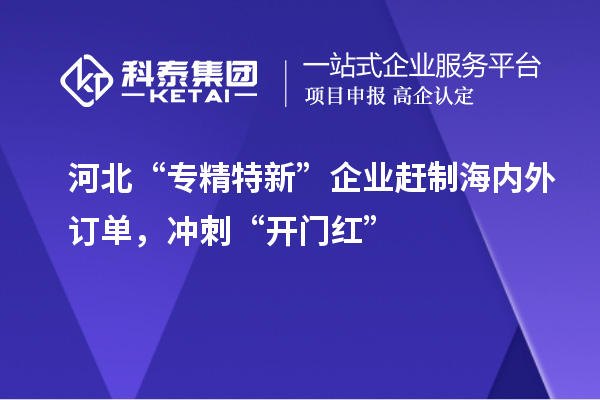河北“專精特新”企業(yè)趕制海內(nèi)外訂單，沖刺“開門紅”