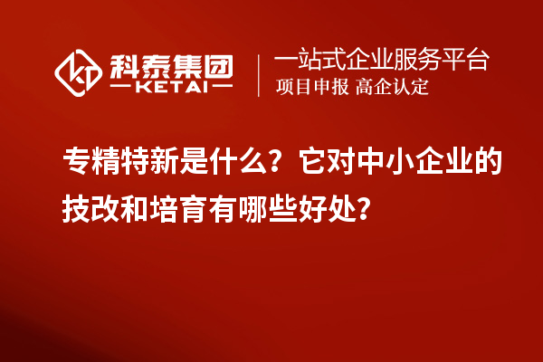 專精特新是什么？它對(duì)中小企業(yè)的<a href=http://www.xinshancheng.cn/fuwu/jishugaizao.html target=_blank class=infotextkey>技改</a>和培育有哪些好處？