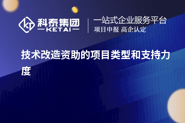 技術(shù)改造資助的項目類型和支持力度