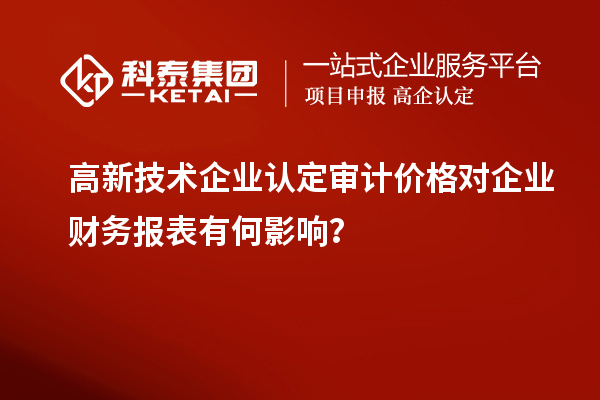高新技術(shù)企業(yè)認(rèn)定審計(jì)價(jià)格對(duì)企業(yè)財(cái)務(wù)報(bào)表有何影響？