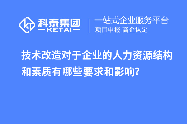 技術(shù)改造對于企業(yè)的人力資源結(jié)構(gòu)和素質(zhì)有哪些要求和影響？