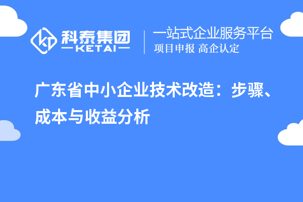 廣東省中小企業(yè)技術(shù)改造：步驟、成本與收益分析