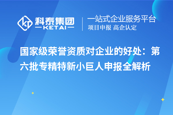 國(guó)家級(jí)榮譽(yù)資質(zhì)對(duì)企業(yè)的好處：第六批<a href=http://www.xinshancheng.cn/fuwu/zhuanjingtexin.html target=_blank class=infotextkey>專精特新小巨人申報(bào)</a>全解析