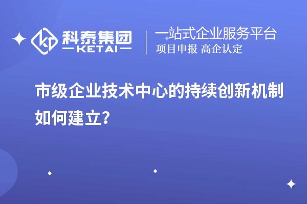 市級企業(yè)技術(shù)中心的持續(xù)創(chuàng)新機(jī)制如何建立？