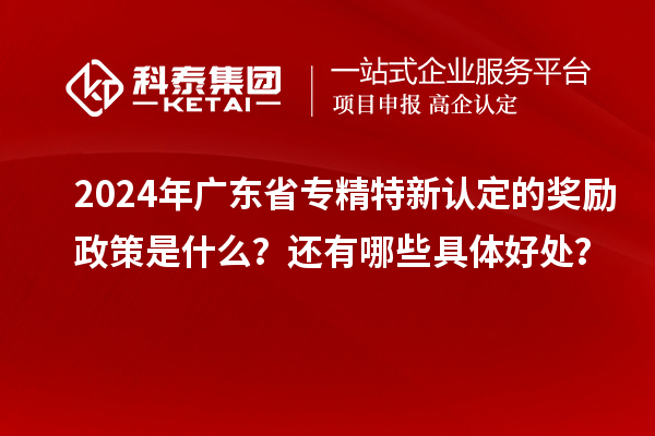 2024年廣東省專(zhuān)精特新認(rèn)定的獎(jiǎng)勵(lì)政策是什么？還有哪些具體好處？