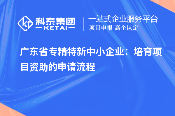廣東省<a href=http://www.xinshancheng.cn/fuwu/zhuanjingtexin.html target=_blank class=infotextkey>專精特新中小企業(yè)</a>：培育項(xiàng)目資助的申請(qǐng)流程
