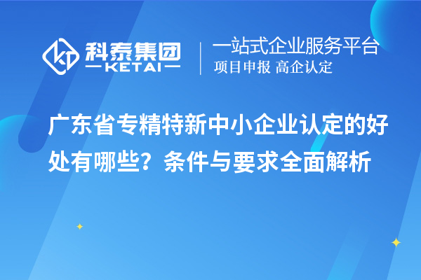 廣東省<a href=http://www.xinshancheng.cn/fuwu/zhuanjingtexin.html target=_blank class=infotextkey>專精特新中小企業(yè)</a>認(rèn)定的好處有哪些？條件與要求全面解析
