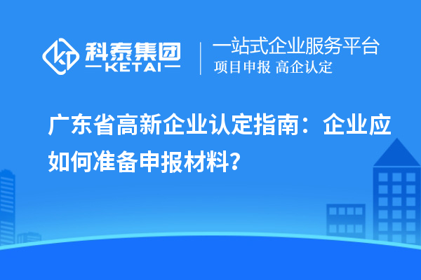 廣東省高新企業(yè)認(rèn)定指南：企業(yè)應(yīng)如何準(zhǔn)備申報(bào)材料？