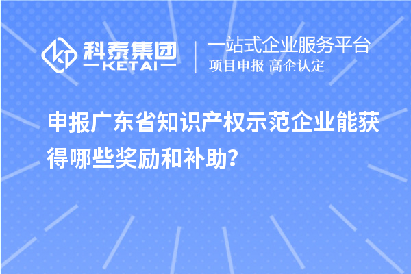 申報(bào)廣東省知識(shí)產(chǎn)權(quán)示范企業(yè)能獲得哪些獎(jiǎng)勵(lì)和補(bǔ)助？