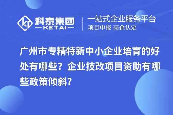 廣州市專(zhuān)精特新中小企業(yè)培育的好處有哪些？企業(yè)技改項(xiàng)目資助有哪些政策傾斜？