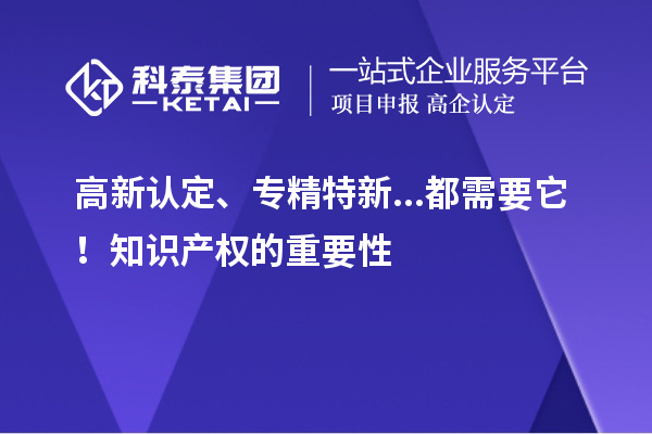 高新認(rèn)定、專精特新...都需要它！知識(shí)產(chǎn)權(quán)的重要性