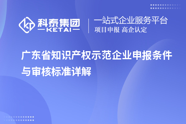 廣東省知識產(chǎn)權(quán)示范企業(yè)申報條件與審核標(biāo)準(zhǔn)詳解